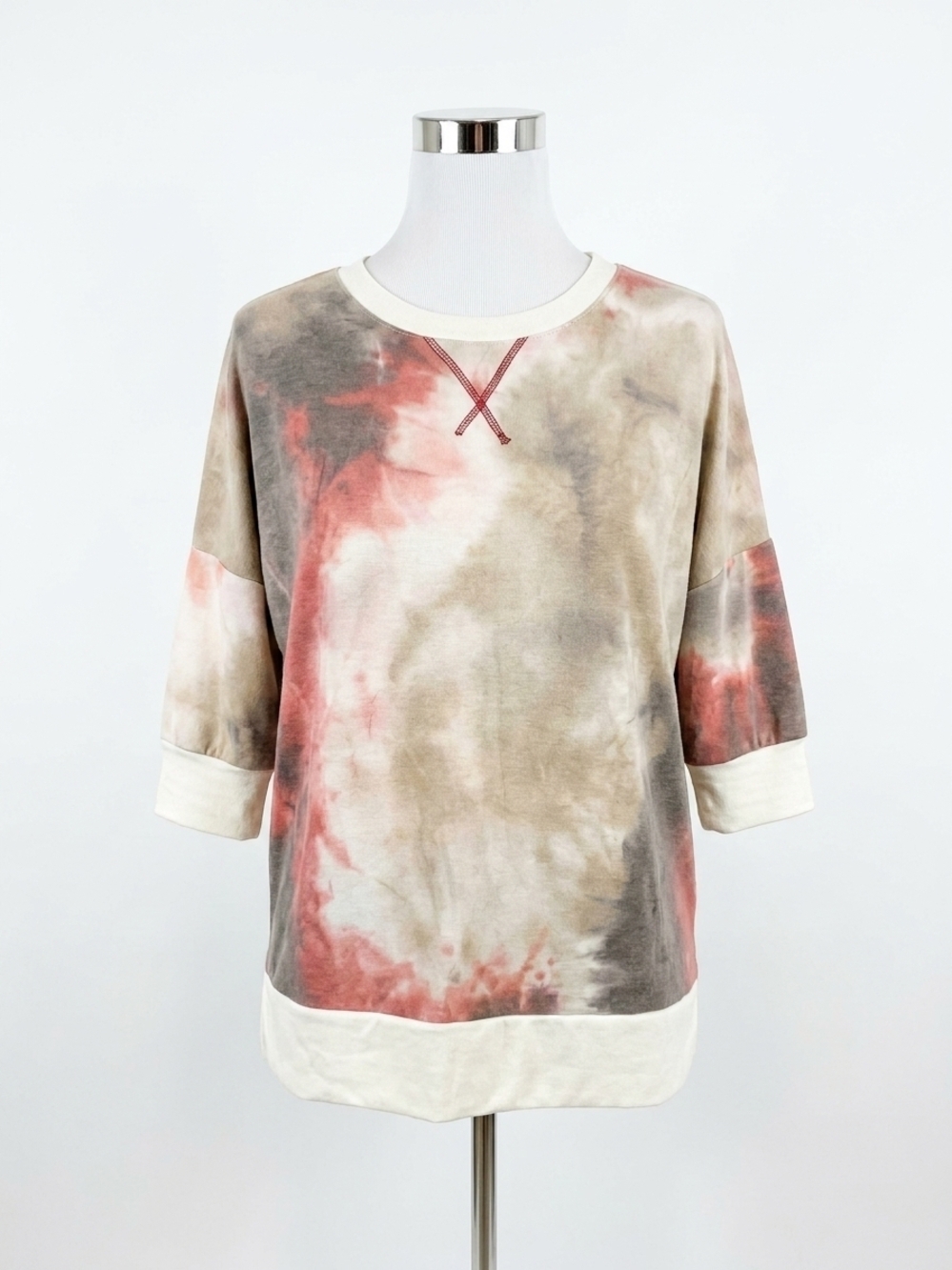 NEW HONEYME acid wash weekender tee in taupe